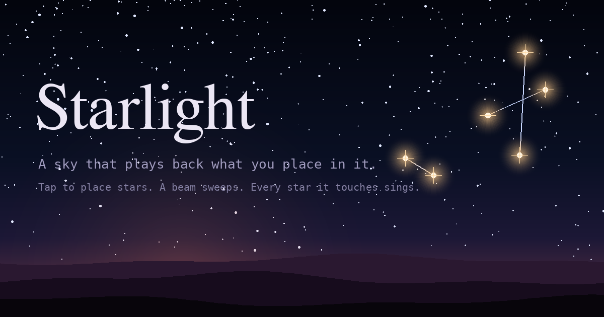 A desert night sky with the Southern Cross drawn in glowing stars